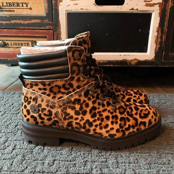 Timberland cheetah print London square mid hikers - Picture 6 of 10